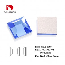 DZ-1008 square flat back fancy crystal stone for jewelry making